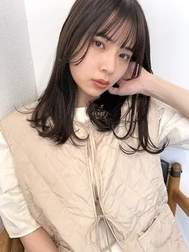 kico・シースルーバンク×アッシュブラック×レイヤーロング